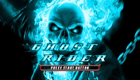 Ghost Rider title screen for PSP